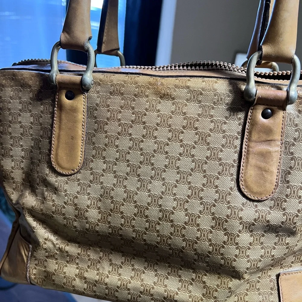 Celine Tan Leather Handbag